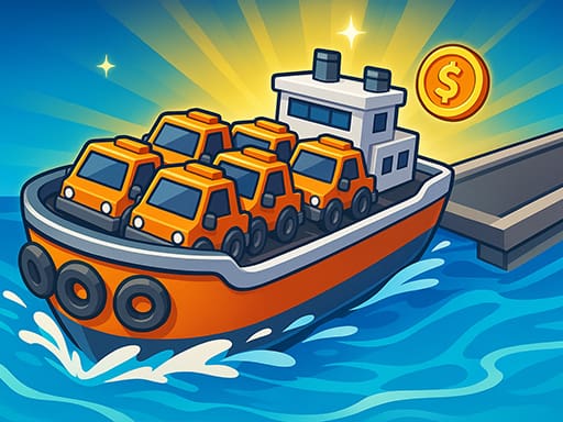 Boat Mania gameplay screenshot showing key features and visual style