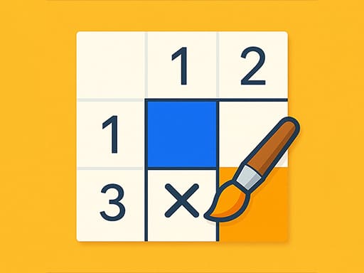 Color Nonogram Puzzle gameplay screenshot showing key features and visual style