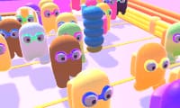 Fall Bean 2 gameplay screenshot showing key features and visual style
